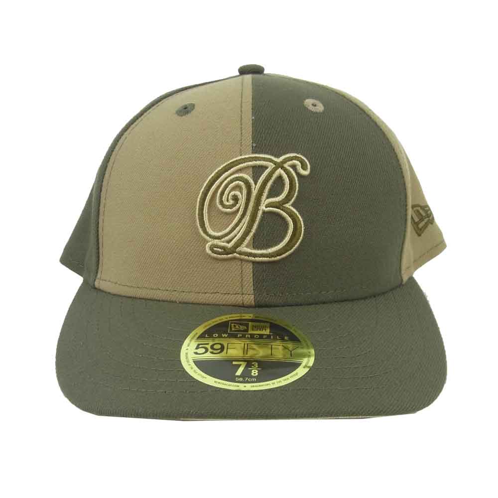 ブラックアイパッチ BEPFW21AC08 NEW ERA ニューエラ ロイヤル ロゴ キャップ カーキ系 ベージュ系 58.7cm【新古品】【未使用】【中古】