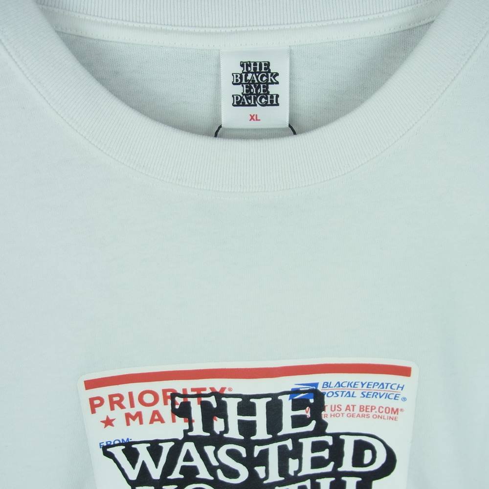 ブラックアイパッチ 21SS BEPSS21EI21 WASTED YOUTH ウェステッドユース プリント 半袖 Tシャツ ホワイト系 XL【新古品】【未使用】【中古】