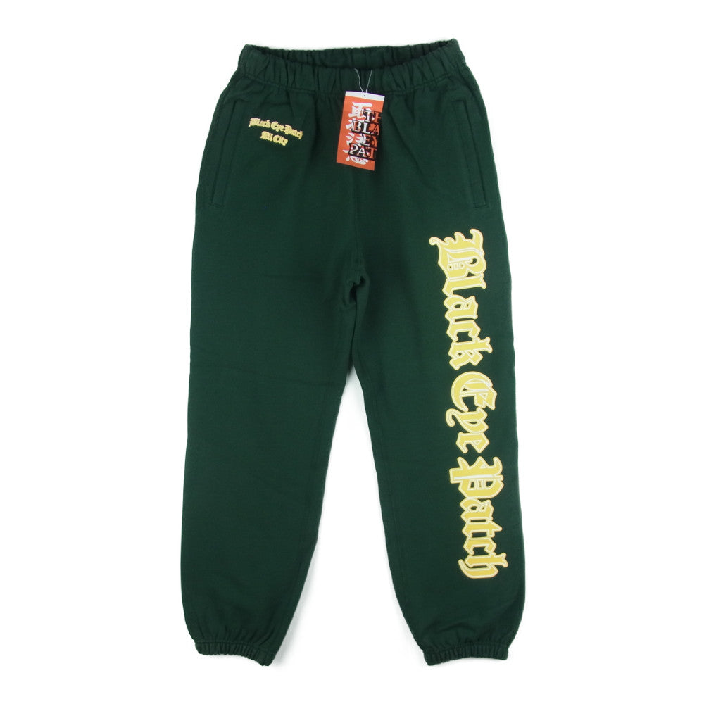 ブラックアイパッチ 22SS BEPSS22PA06 All City Blackletter Sweat Pants オールシティ ブラックレター スウェット パンツ グリーン系 M【新古品】【未使用】【中古】