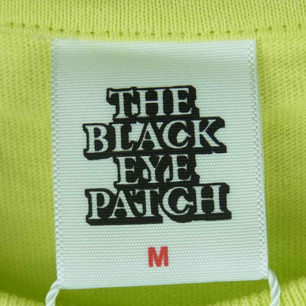ブラックアイパッチ 22SS BEPSS22EI13 DANGER HOT LABEL TEE デンジャー ホット ラベル 半袖 Tシャツ イエロー系 M【新古品】【未使用】【中古】