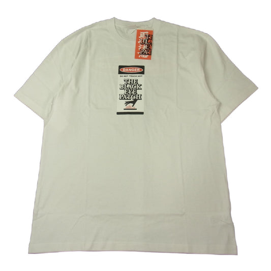 ブラックアイパッチ 22SS BEPSS22EI13 DANGER HOT LABEL TEE デンジャー ホット ラベル Tシャツ ホワイト ホワイト系 XL【新古品】【未使用】【中古】