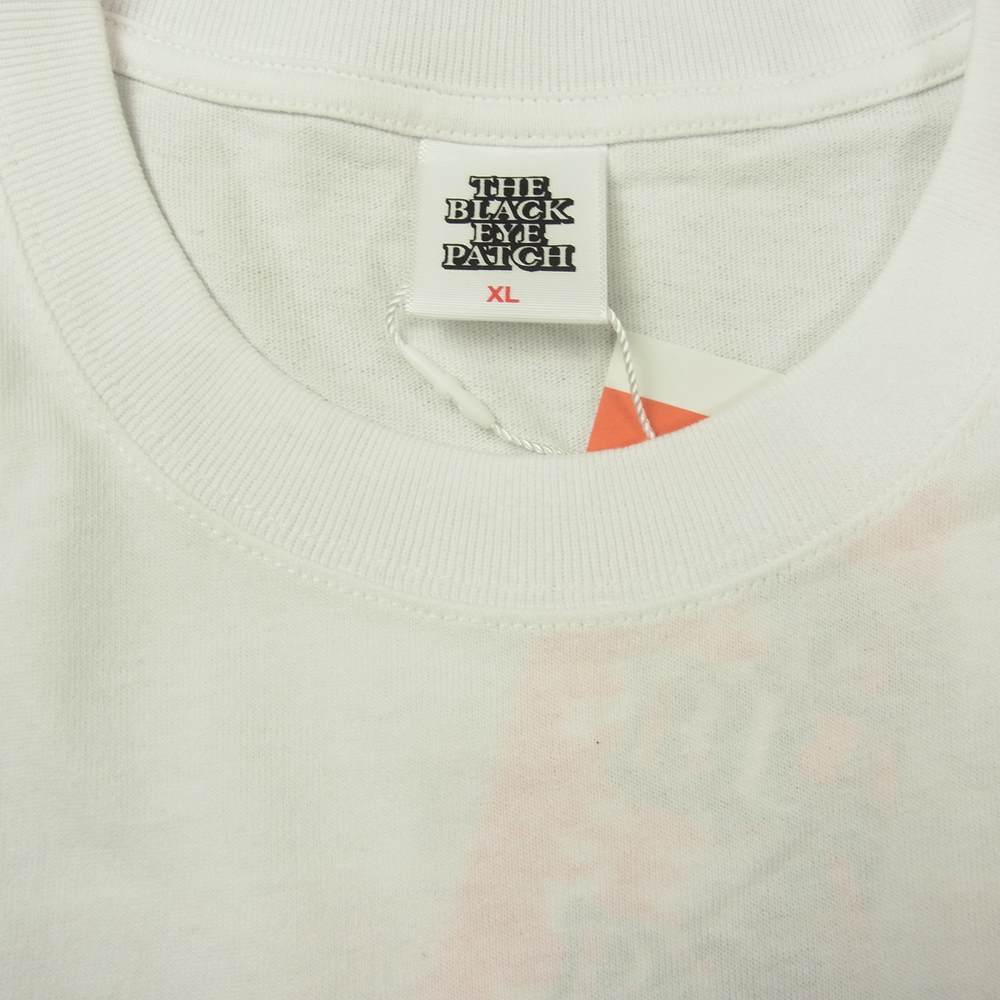 ブラックアイパッチ 22SS BEPSS22EI13 DANGER HOT LABEL TEE デンジャー ホット ラベル Tシャツ ホワイト ホワイト系 XL【新古品】【未使用】【中古】
