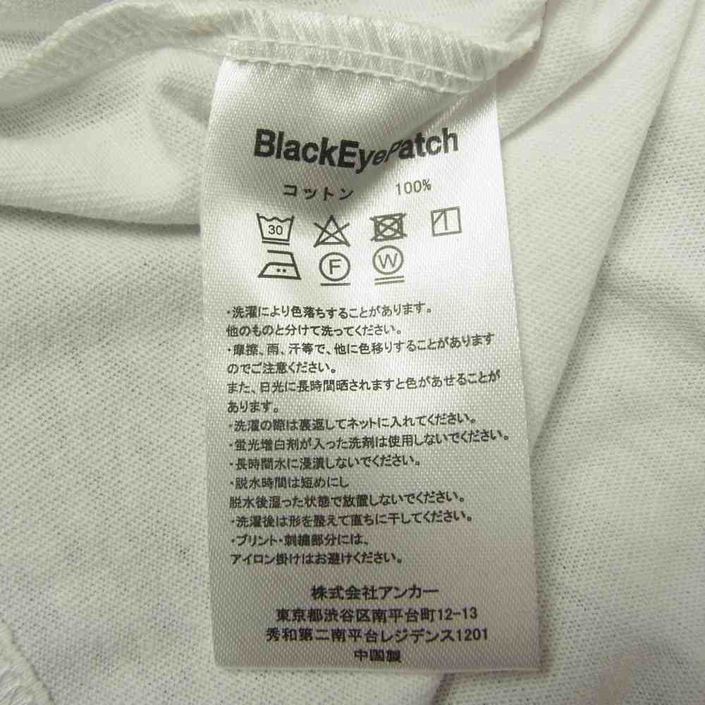 ブラックアイパッチ 22SS BEPSS22EI13 DANGER HOT LABEL TEE デンジャー ホット ラベル Tシャツ ホワイト ホワイト系 XL【新古品】【未使用】【中古】
