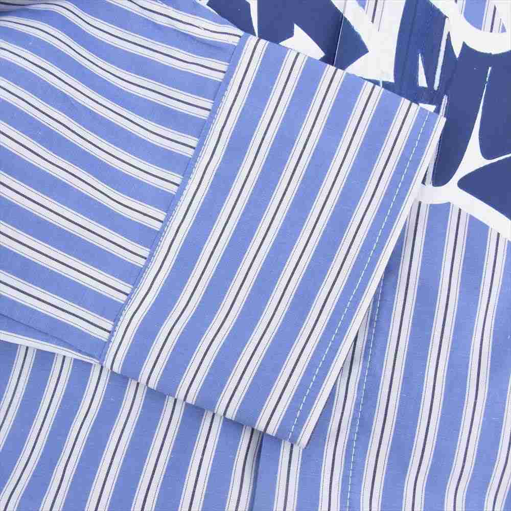 ブラックアイパッチ 22SS BEPSS22TP12 Beez-Eye Stripe Shirt ストライプ シャツ ブルー系 XL【新古品】【未使用】【中古】