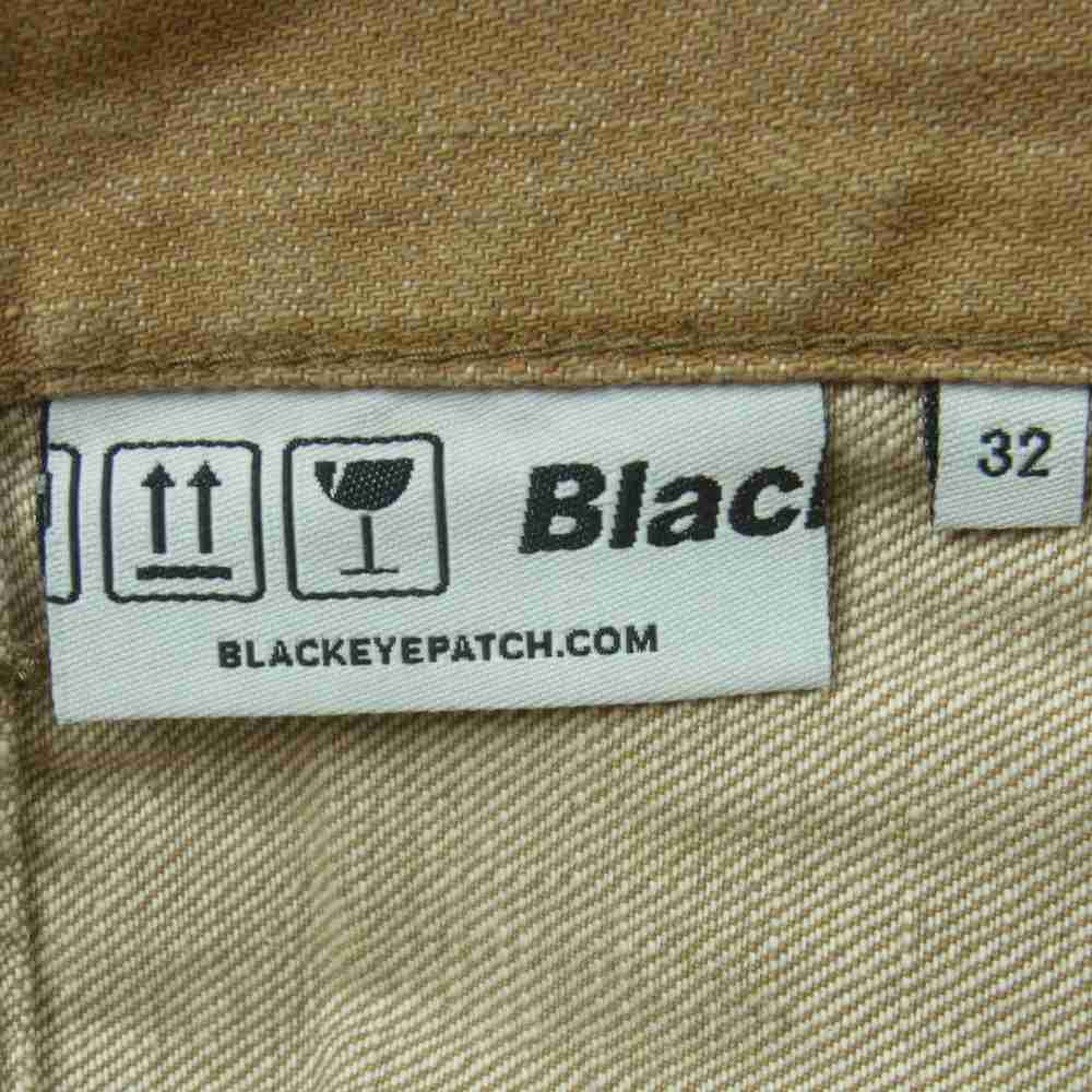ブラックアイパッチ 21AW BEPFW21PA11 REGULAR DENIM OLIVE レギュラー デニム オリーブ パンツ ブラウン系 32 M【新古品】【未使用】【中古】
