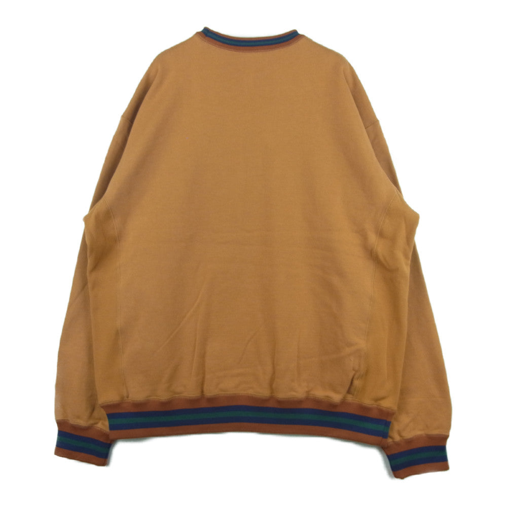 ブラックアイパッチ 21SS BEPSS21EI31 Wasted Youth ウェステッドユース クルーネック スウェット オレンジ系 L【新古品】【未使用】【中古】