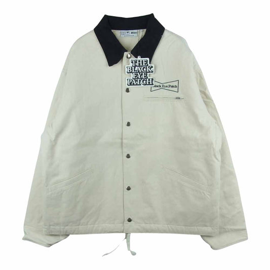 ブラックアイパッチ BEPSS21EI16 襟コーデュロイ 胸ロゴ ジャケット オフホワイト系 L【新古品】【未使用】【中古】