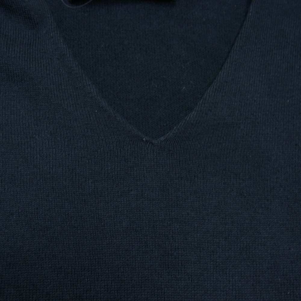 COMME des GARCONS コムデギャルソン HOMME PLUS アーカイブ AD2004 PM-N010 オムプリュス 製品染め ポリコットン Vネック ニット ブラック系 表記無し【中古】