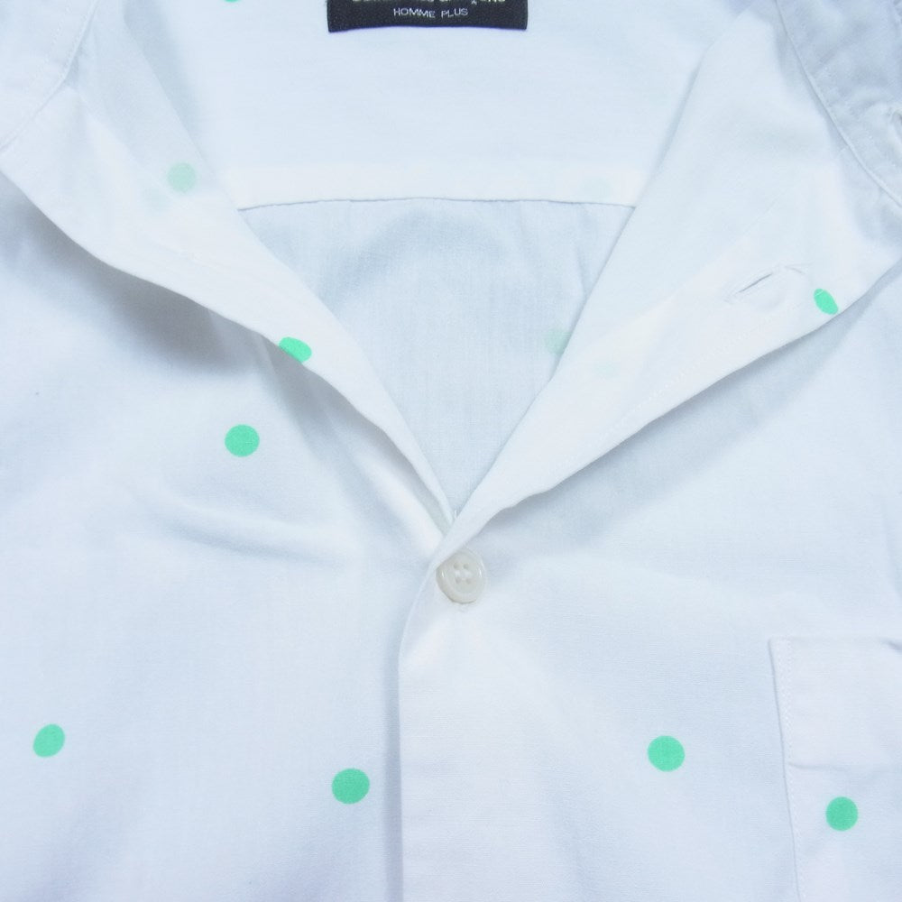 COMME des GARCONS コムデギャルソン HOMME PLUS 06SS オムプリュス ドットプリント 長袖 シャツ ホワイト系 表記無し【中古】