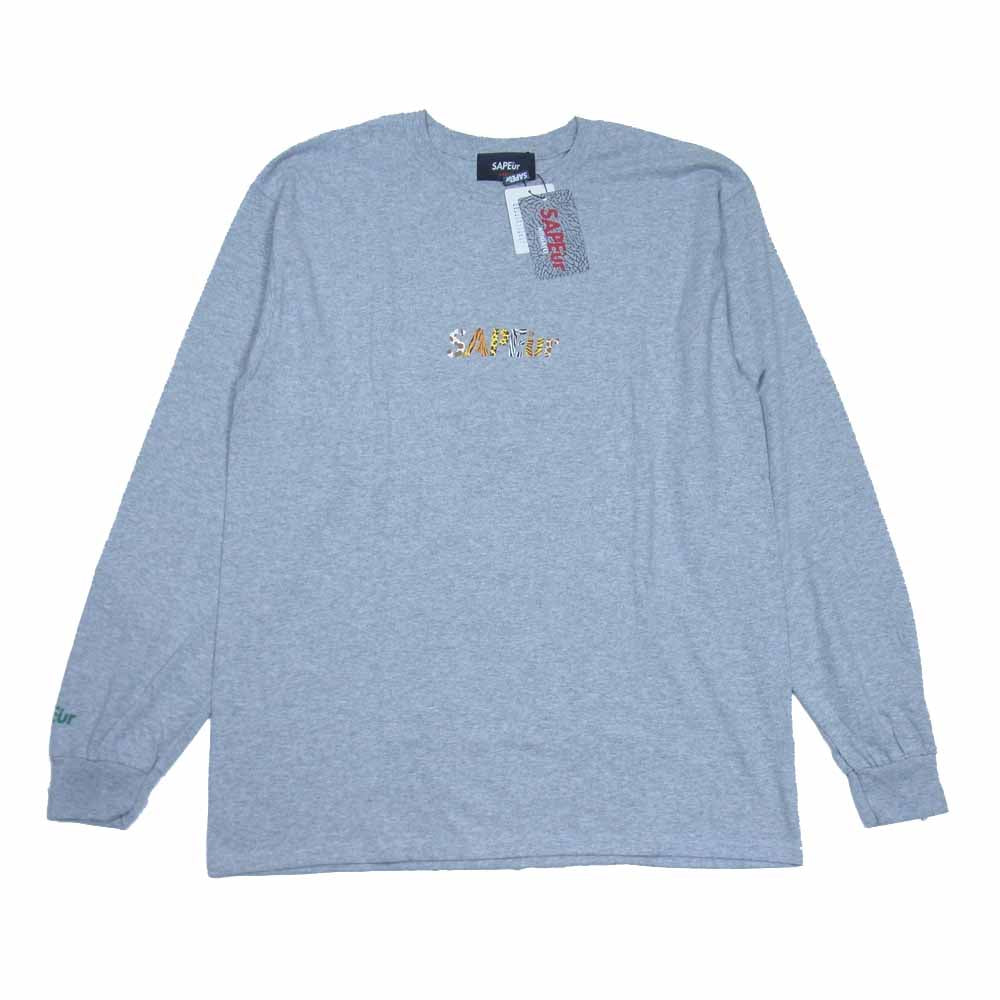 サプール A0021-142 SAFARI HEAD ロッドマン 長袖Tシャツ グレー系 L【新古品】【未使用】【中古】
