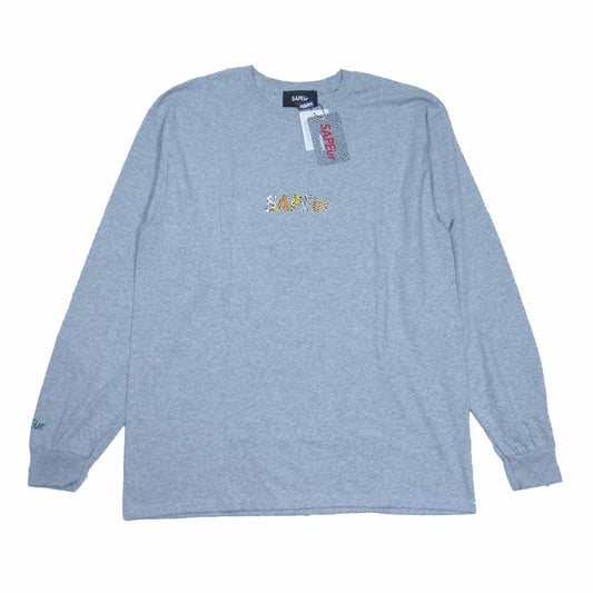 サプール A0021-142 SAFARI HEAD ロッドマン 長袖Tシャツ グレー系 L【新古品】【未使用】【中古】