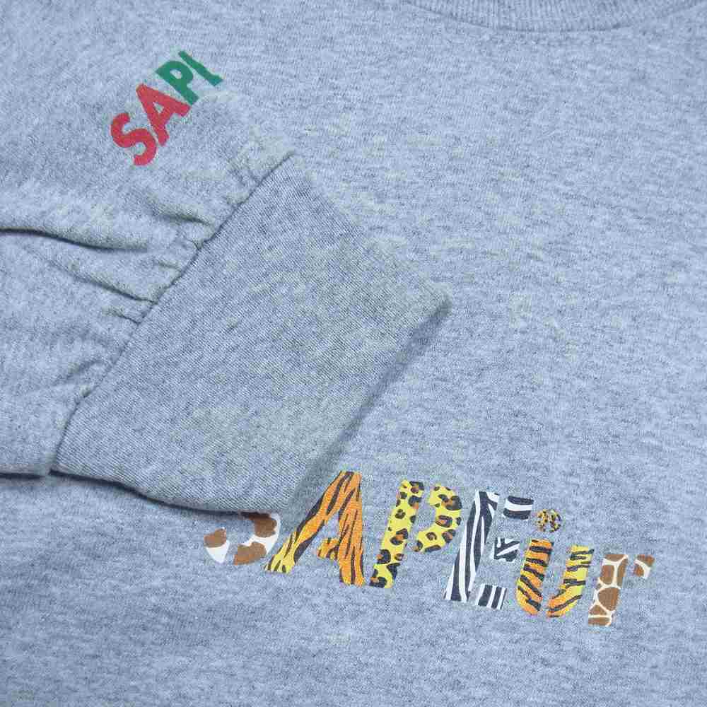 サプール A0021-142 SAFARI HEAD ロッドマン 長袖Tシャツ グレー系 L【新古品】【未使用】【中古】