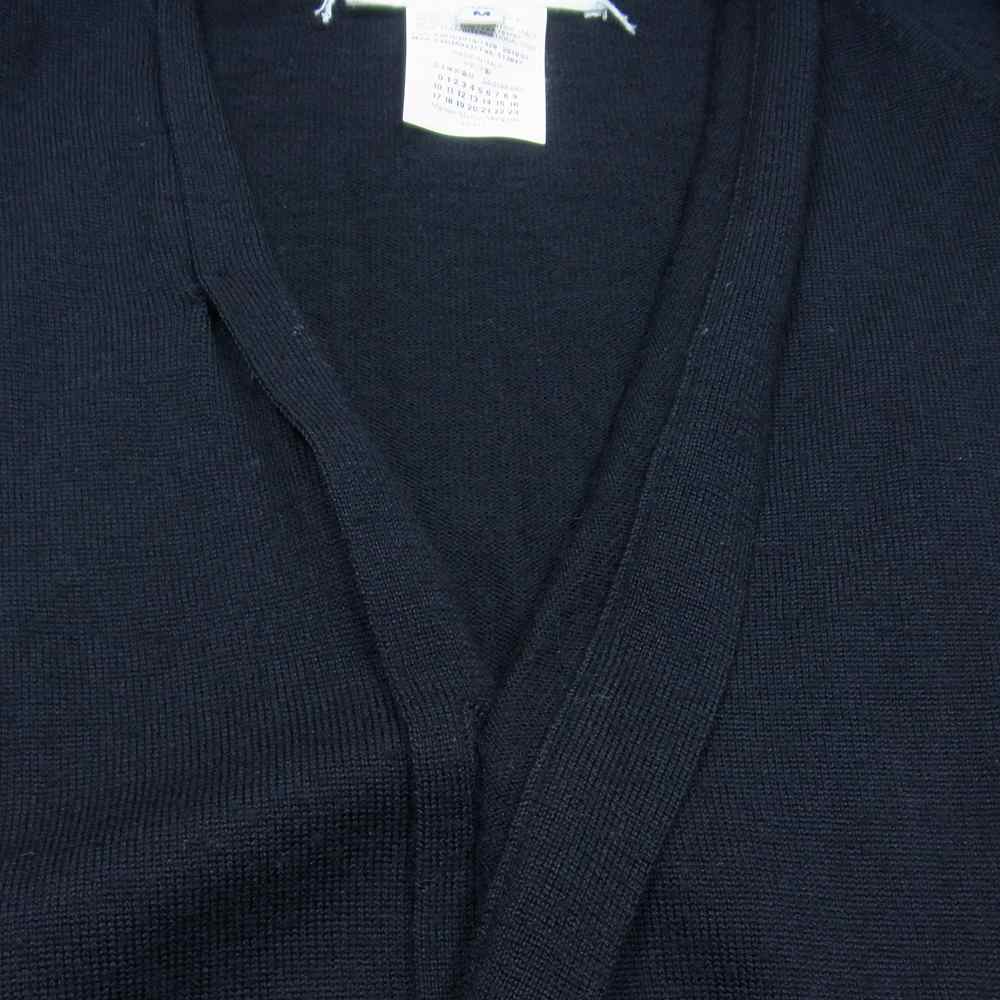 MAISON MARTIN MARGIELA メゾンマルタンマルジェラ 10ライン ここのえタグ S30HA0337 ウール カーディガン ブラック系 M【中古】