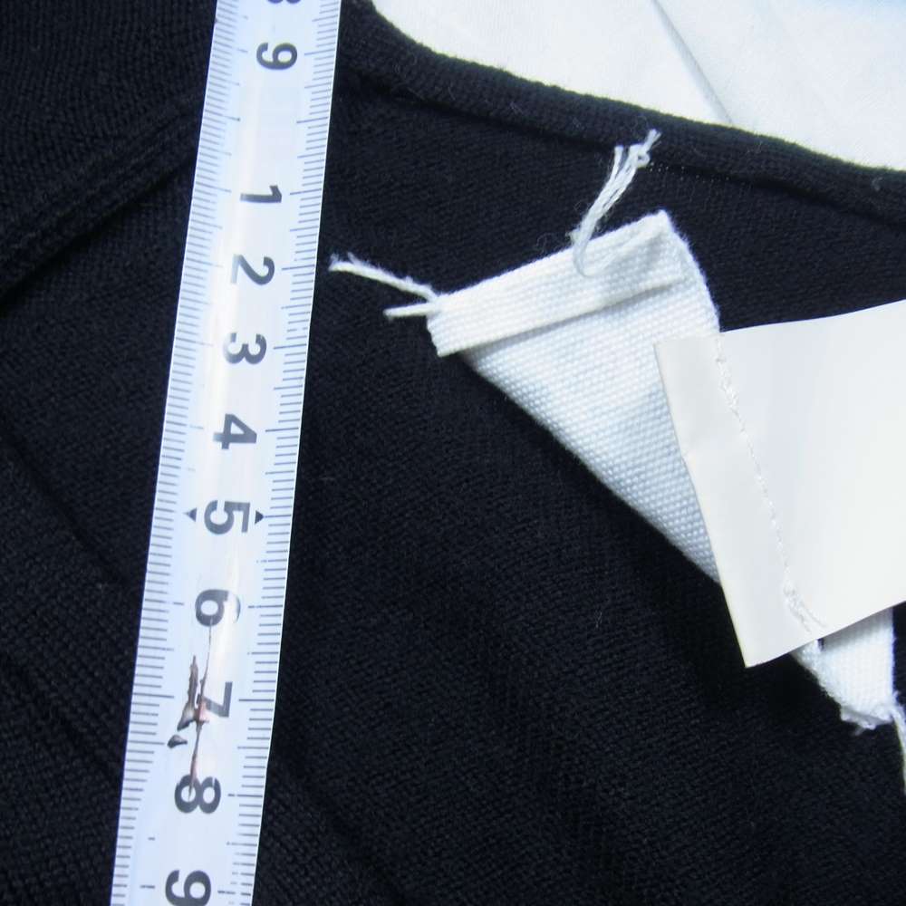 MAISON MARTIN MARGIELA メゾンマルタンマルジェラ 10ライン ここのえタグ S30HA0337 ウール カーディガン ブラック系 M【中古】