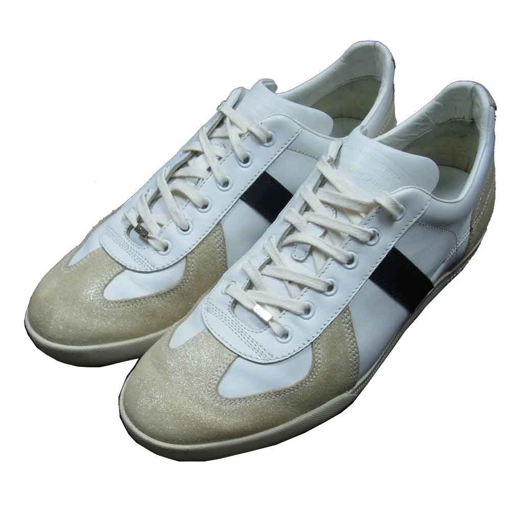 DIOR HOMME ディオールオム エディ期 2007年国内ショップカード付属 SND C3900 A1NO ジャーマントレーナー スニーカー ホワイト系 41【中古】