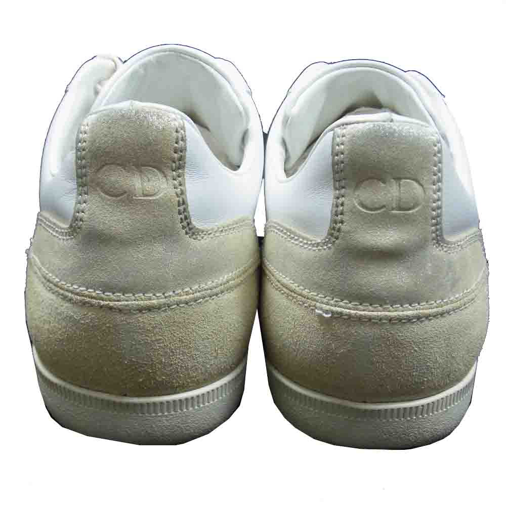 DIOR HOMME ディオールオム エディ期 2007年国内ショップカード付属 SND C3900 A1NO ジャーマントレーナー スニーカー ホワイト系 41【中古】