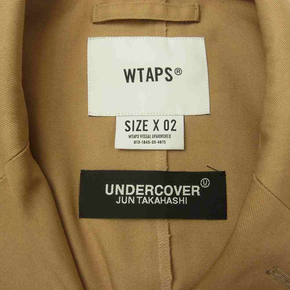 WTAPS ダブルタップス 21AW 212ZUUCD-JKM02S × UNDERCOVER アンダーカバー JACKET / COPO. TWILL. UNDERCOVER ジャケット ライトブラウン系 2【中古】
