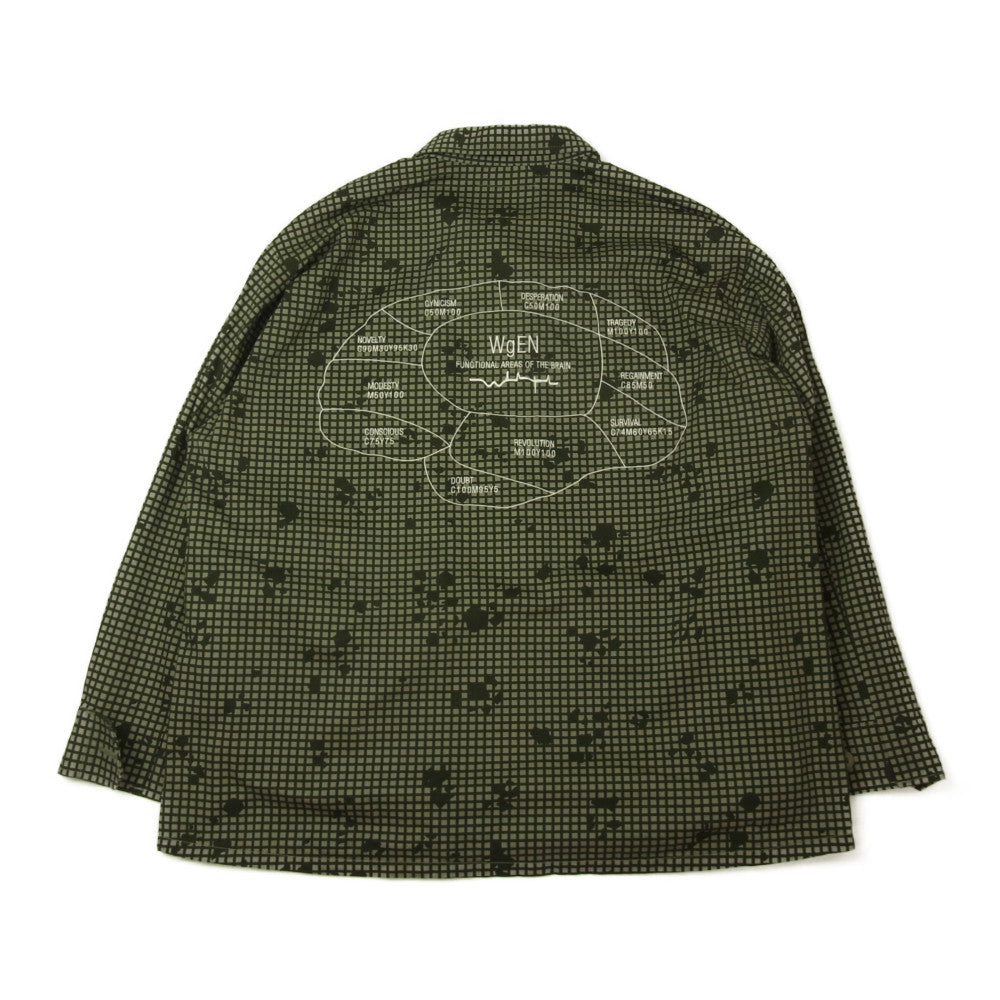 WTAPS ダブルタップス 21AW 212WVDT-SHM03 JUNGLE 02 / LS / COTTON. TWILL. CAMO ジャングル シャツ ジャケット カーキ系 2【中古】