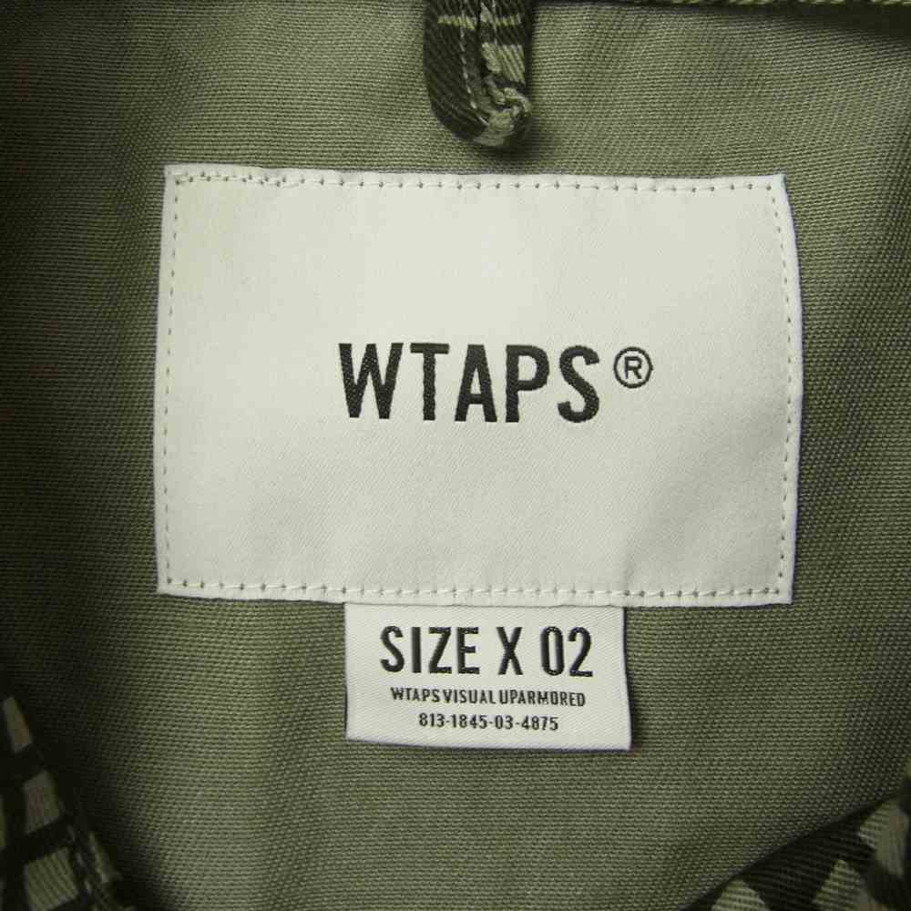 WTAPS ダブルタップス 21AW 212WVDT-SHM03 JUNGLE 02 / LS / COTTON. TWILL. CAMO ジャングル シャツ ジャケット カーキ系 2【中古】