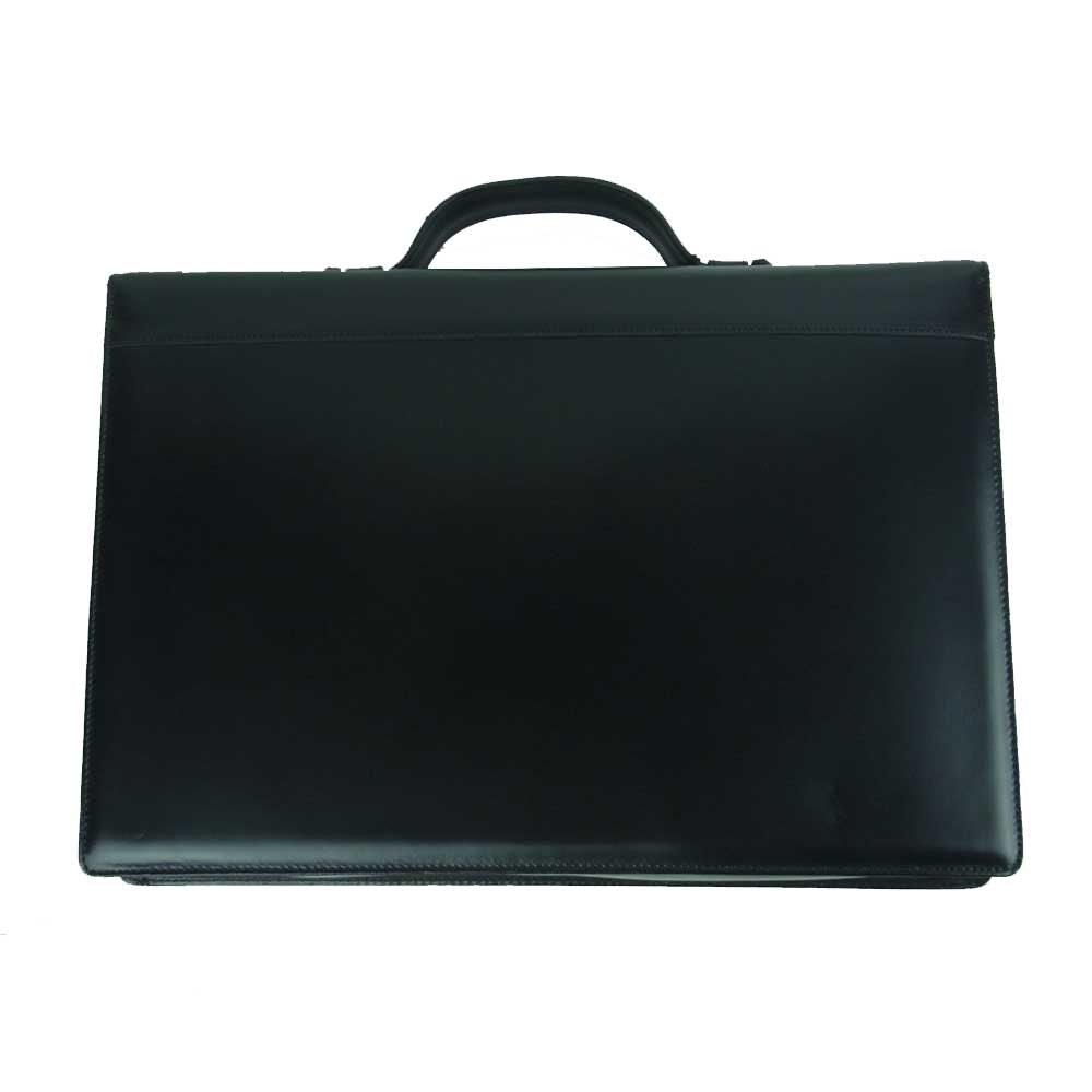 カルバンクライン CK 1207 59 JD collection コレクション レザー ブリーフ ケース ビジネス バッグ イタリア製 ブラック系【美品】【中古】