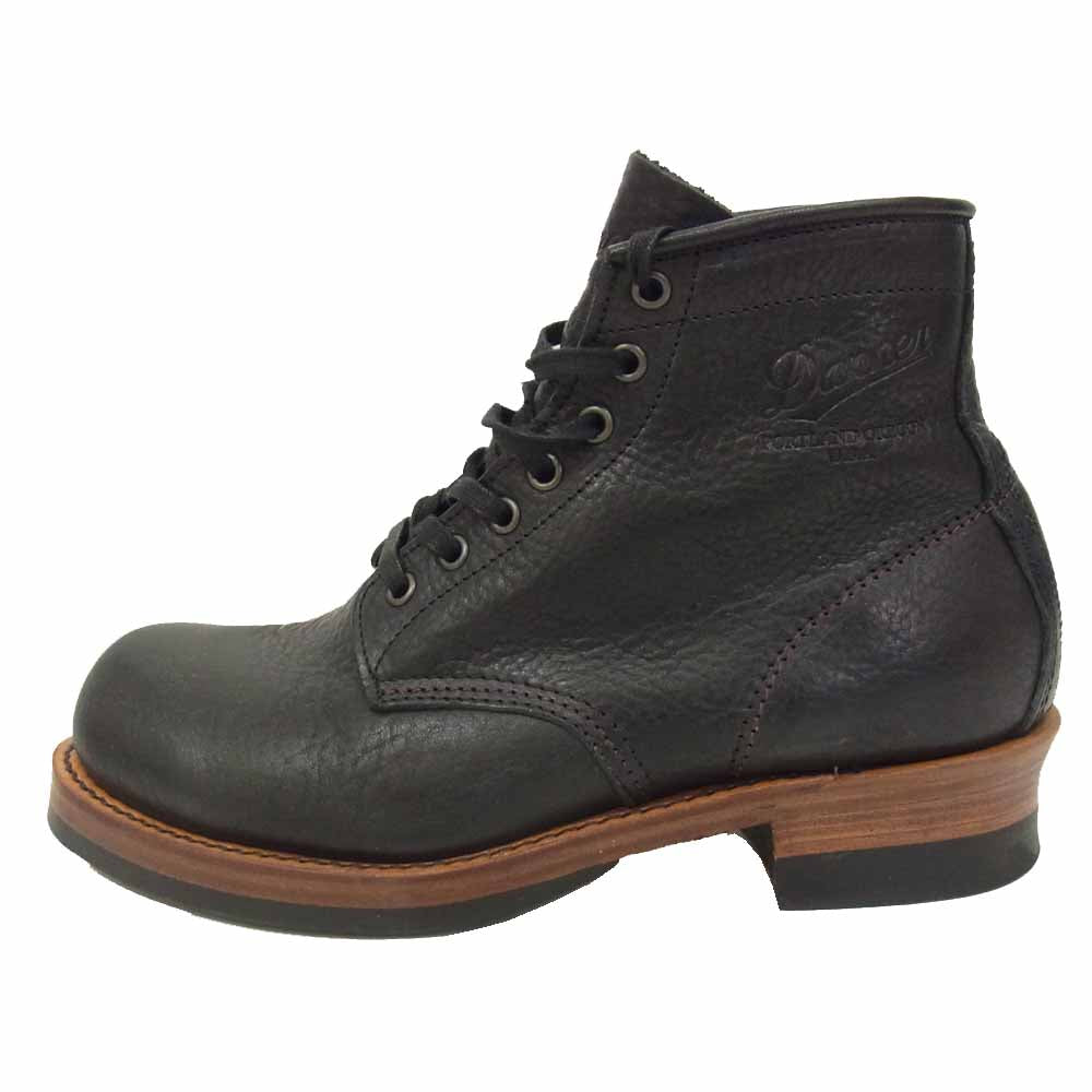 Danner ダナー D-510830  6 LACE UP レザーレースアップ ワークブーツ ブラック系 8 1/2【中古】