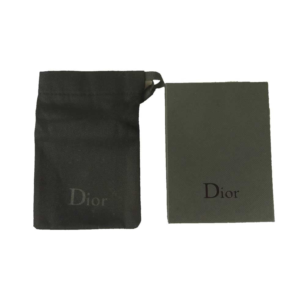 Dior ディオール オブリーク カード ホルダー 名刺入れ カードケース ブラック系【中古】