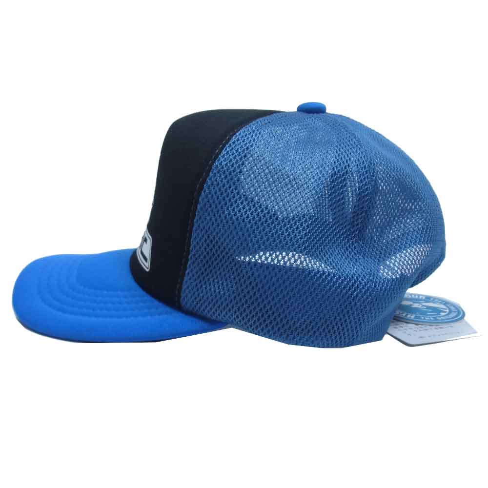 HYSTERIC GLAMOUR ヒステリックグラマー 02173QH05 H STREET TRUKER CAP メッシュ トラッカー キャップ 黒青系 FREE【新古品】【未使用】【中古】