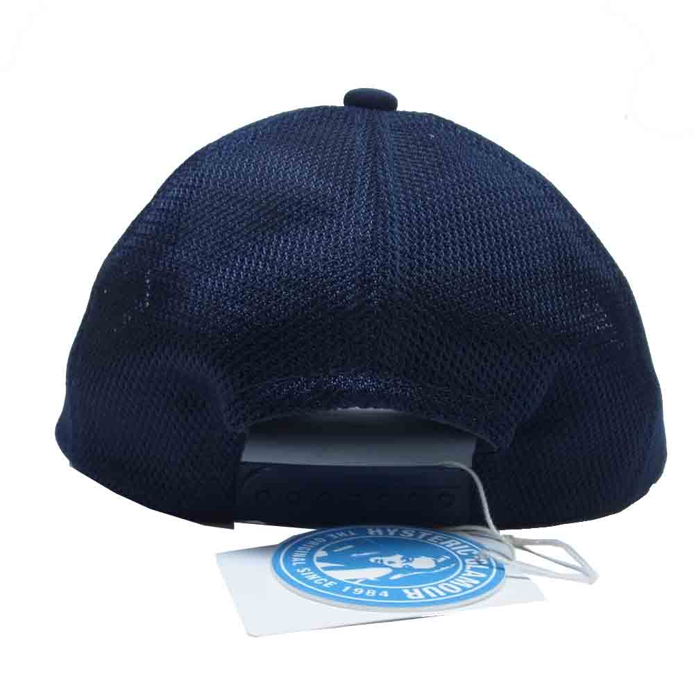 HYSTERIC GLAMOUR ヒステリックグラマー 02172QH04 SUPER STINGER メッシュ キャップ ネイビー系 FREE【新古品】【未使用】【中古】