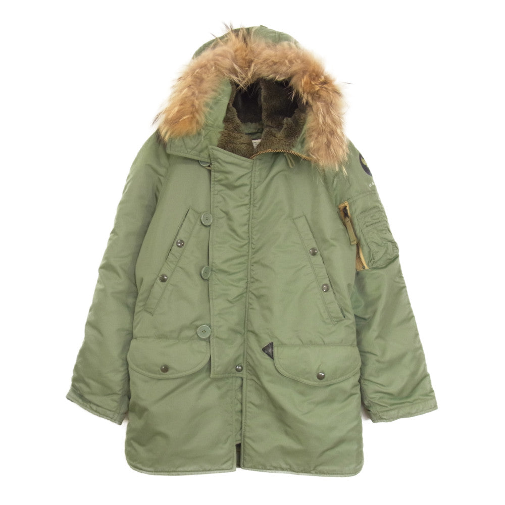 AVIREX アヴィレックス MIL-P-6279J TYPE N-3B フライト ジャケット カーキ系 XS【中古】
