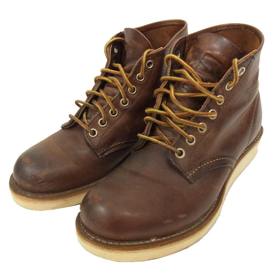 RED WING レッドウィング 9111 6inch PLAIN TOE Rough&Tough プレーントゥ ラフ＆タフ ワークブーツ ブラウン系 6 D【中古】