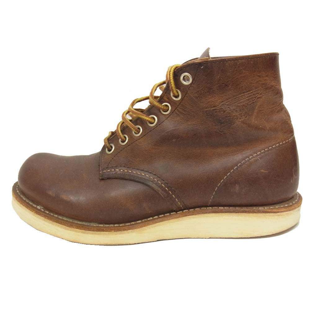 RED WING レッドウィング 9111 6inch PLAIN TOE Rough&Tough プレーントゥ ラフ＆タフ ワークブーツ ブラウン系 6 D【中古】