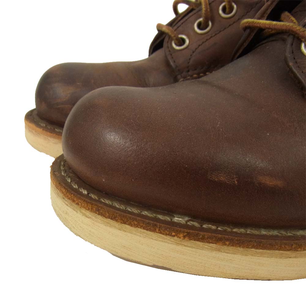 RED WING レッドウィング 9111 6inch PLAIN TOE Rough&Tough プレーントゥ ラフ＆タフ ワークブーツ ブラウン系 6 D【中古】