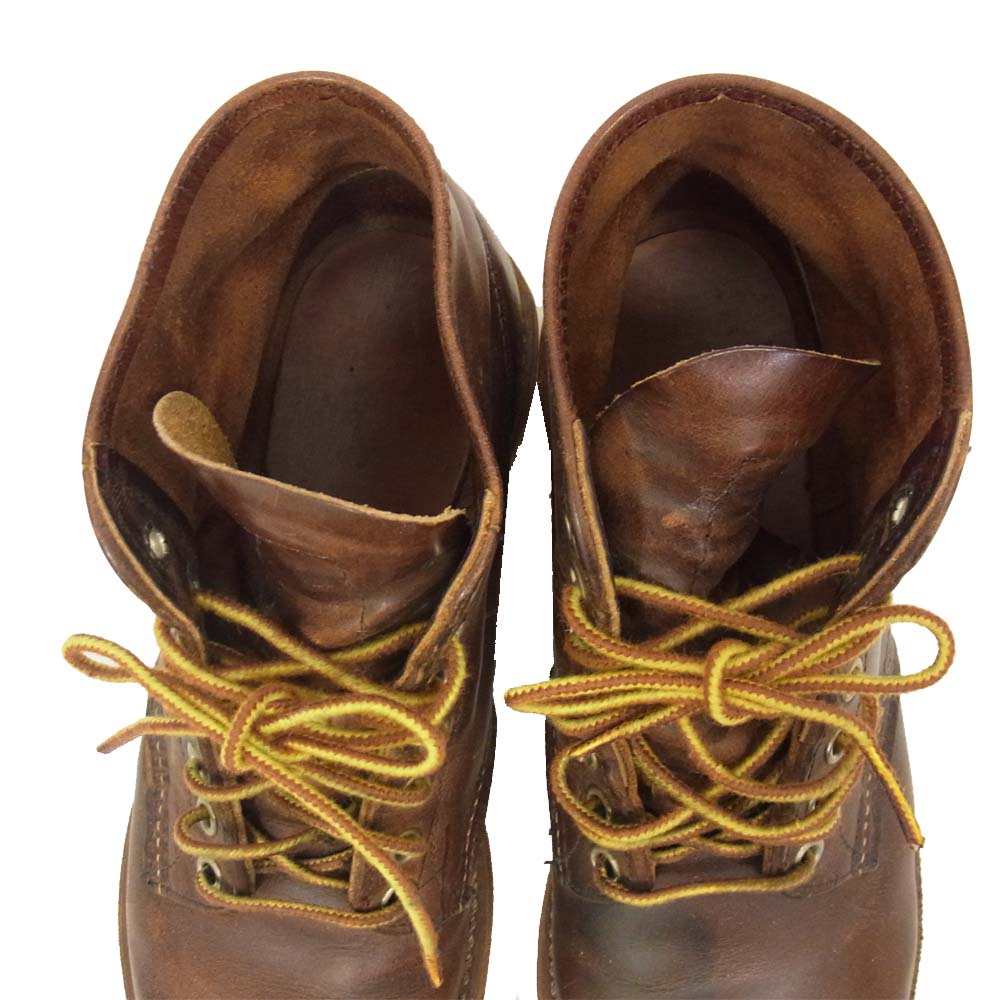 RED WING レッドウィング 9111 6inch PLAIN TOE Rough&Tough プレーントゥ ラフ＆タフ ワークブーツ ブラウン系 6 D【中古】