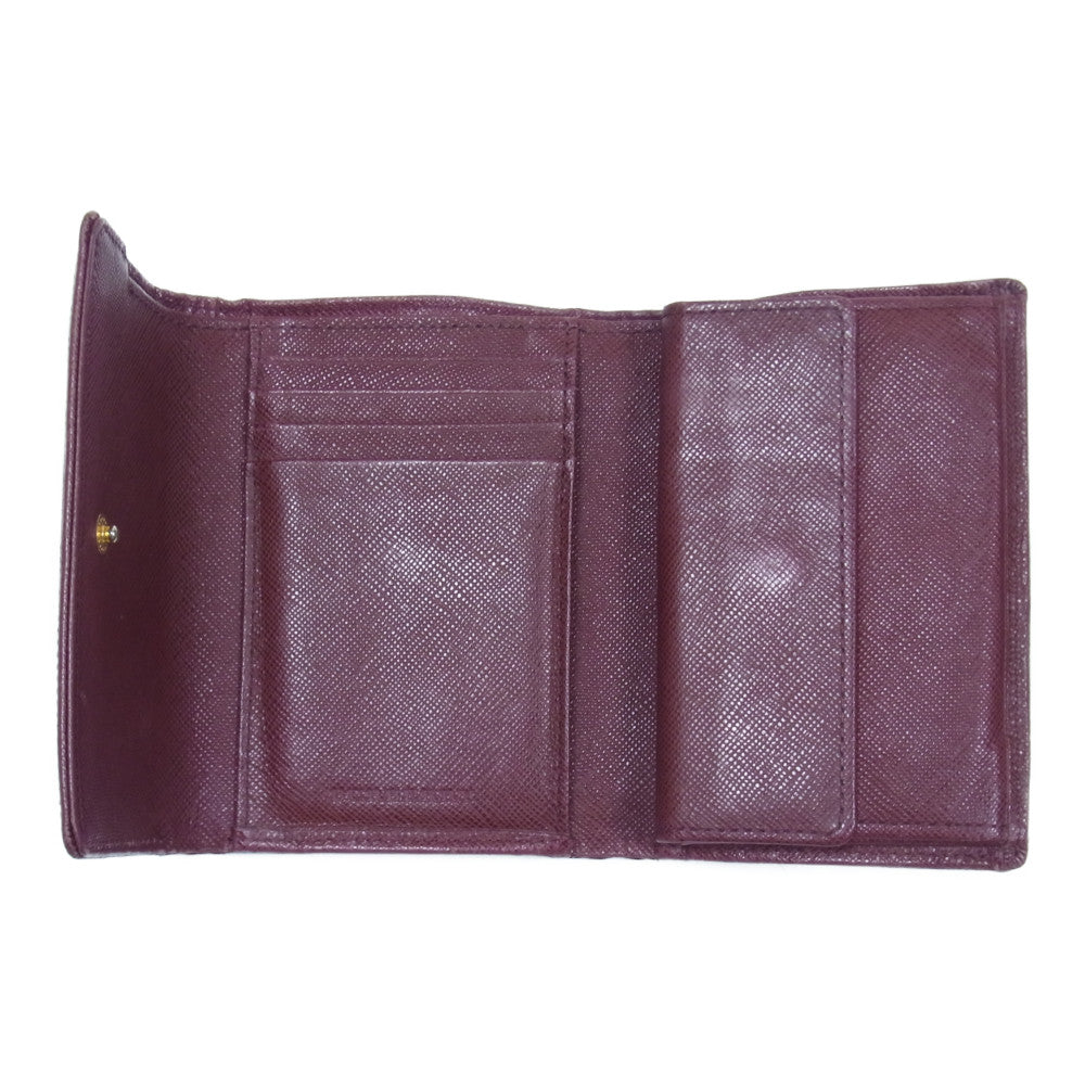 BURBERRY バーバリー ノバチェック 財布 エンジ系【中古】