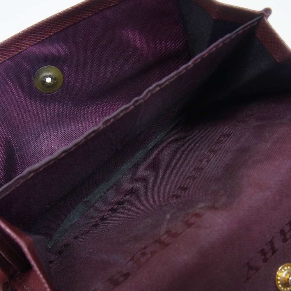 BURBERRY バーバリー ノバチェック 財布 エンジ系【中古】