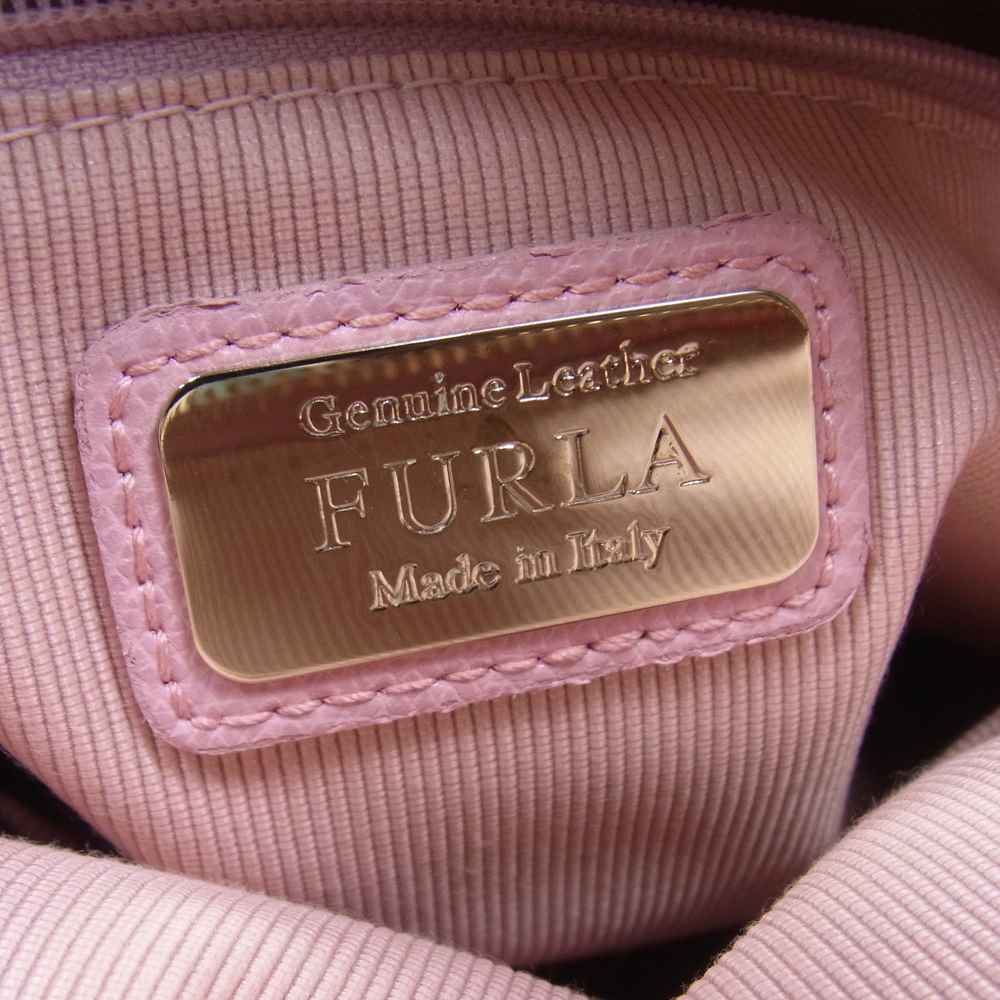 Furla フルラ G5996 PIPER パイパー レザー 2WAYショルダー ハンド バッグ ピンク系【中古】