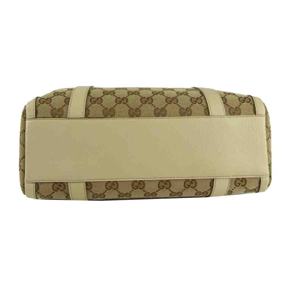 GUCCI グッチ 130942 GGキャンバス ミニボストン ベージュ系【中古】