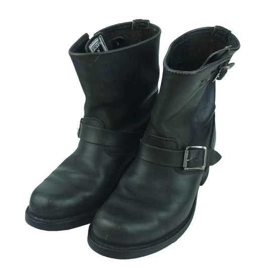 フライ ショート エンジニア ブーツ アメリカ製 ブラック系 7【中古】