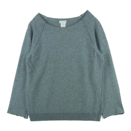 DRIES VAN NOTEN ドリスヴァンノッテン 国内正規品 アウトシーム ラグランスリーブ ウール ニット グレー系 L【中古】