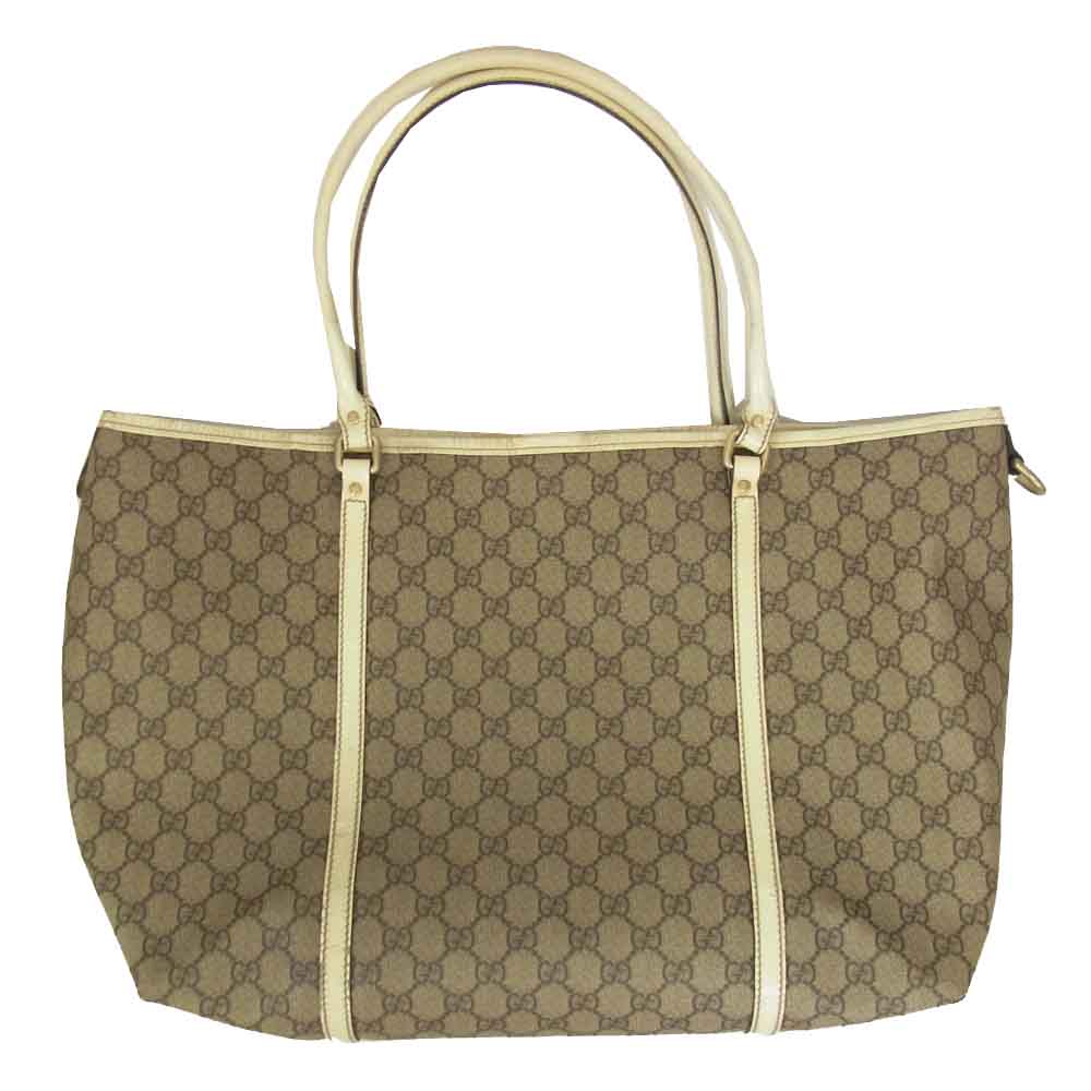 GUCCI グッチ 197954 GGスプリーム レザー トート バッグ ブラウン系【中古】