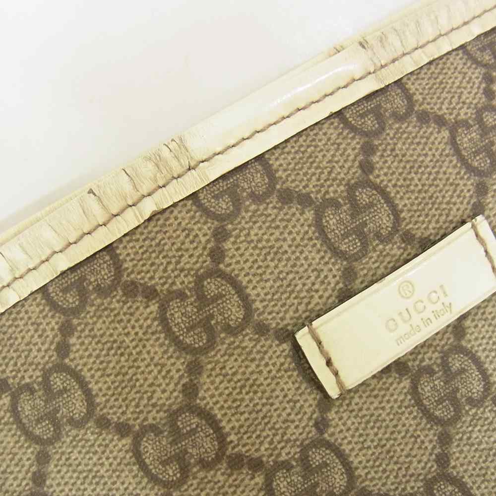 GUCCI グッチ 197954 GGスプリーム レザー トート バッグ ブラウン系【中古】