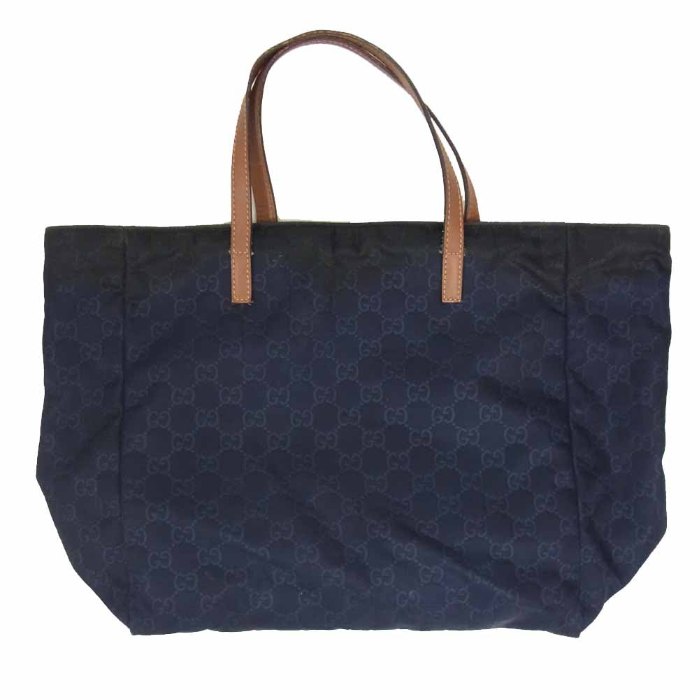 GUCCI グッチ 282439 GG ナイロン トート バッグ ネイビー ネイビー系【中古】