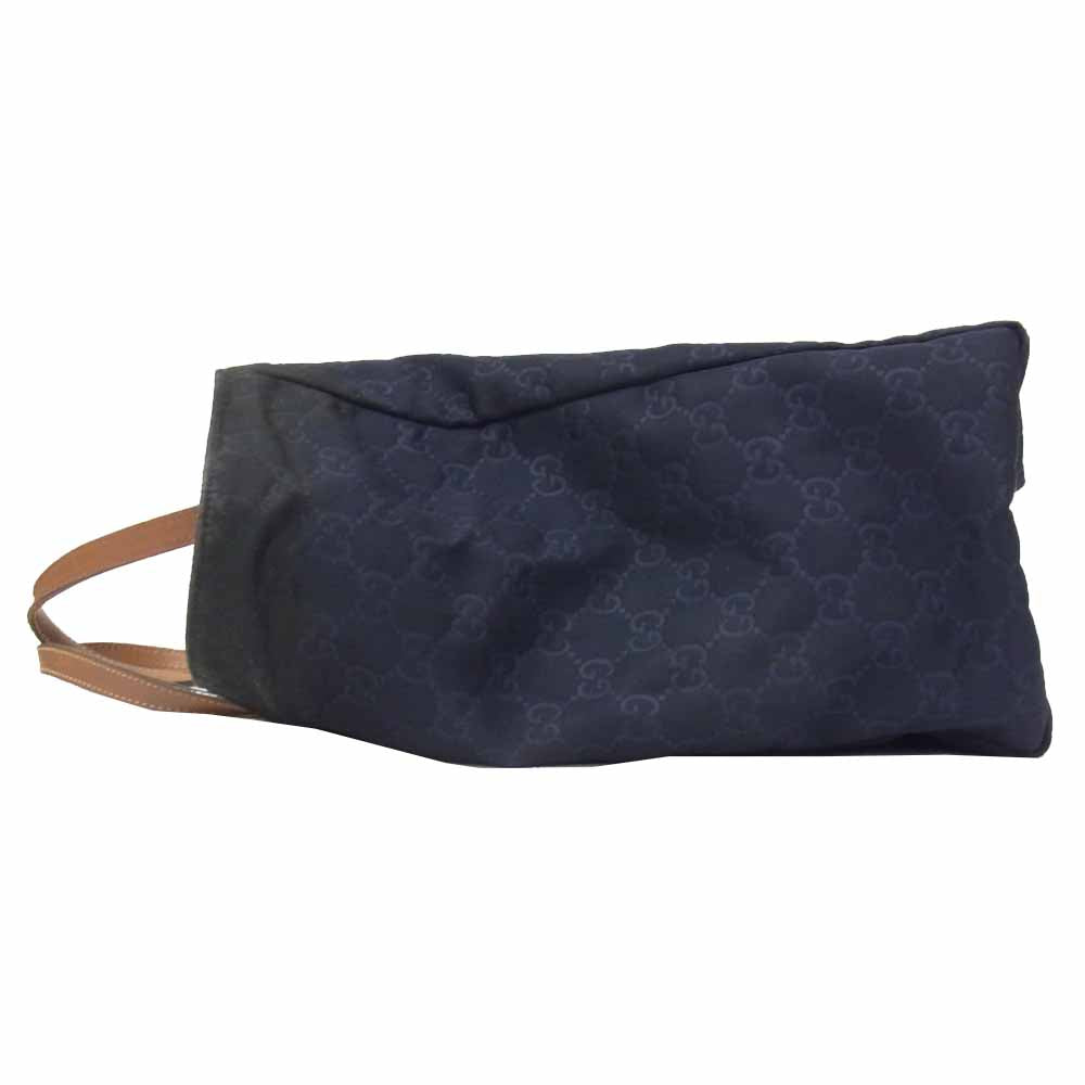 GUCCI グッチ 282439 GG ナイロン トート バッグ ネイビー ネイビー系【中古】