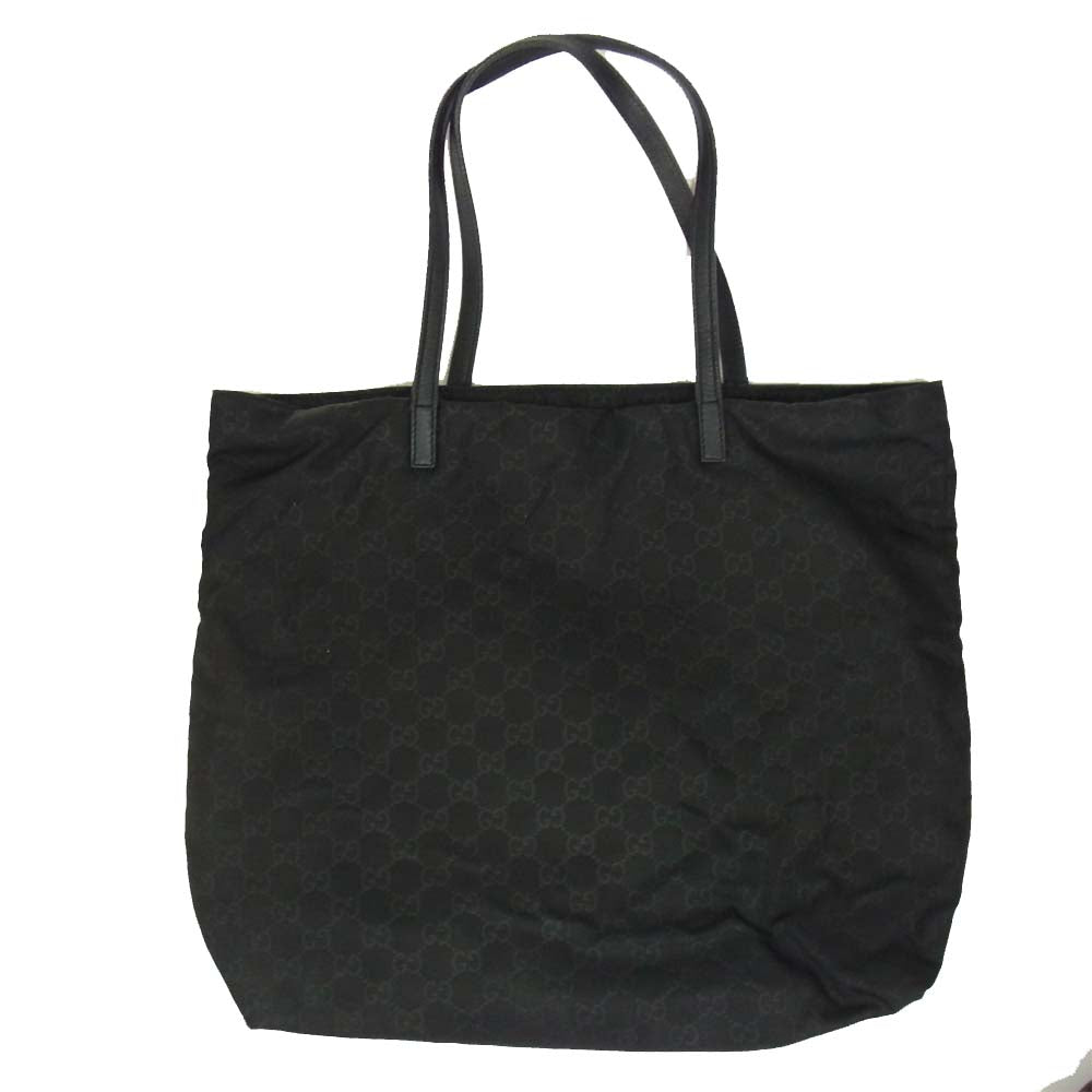 GUCCI グッチ 295252 GG ナイロン トート バッグ ブラック ブラック系【中古】