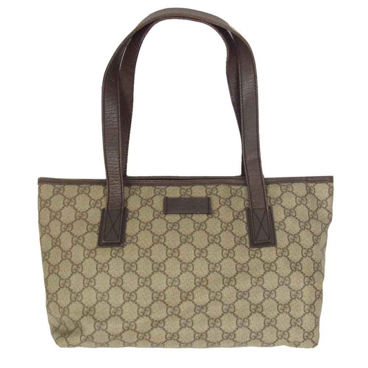GUCCI グッチ 181086 GGスプリーム トート ハンド バッグ ブラウン系【中古】