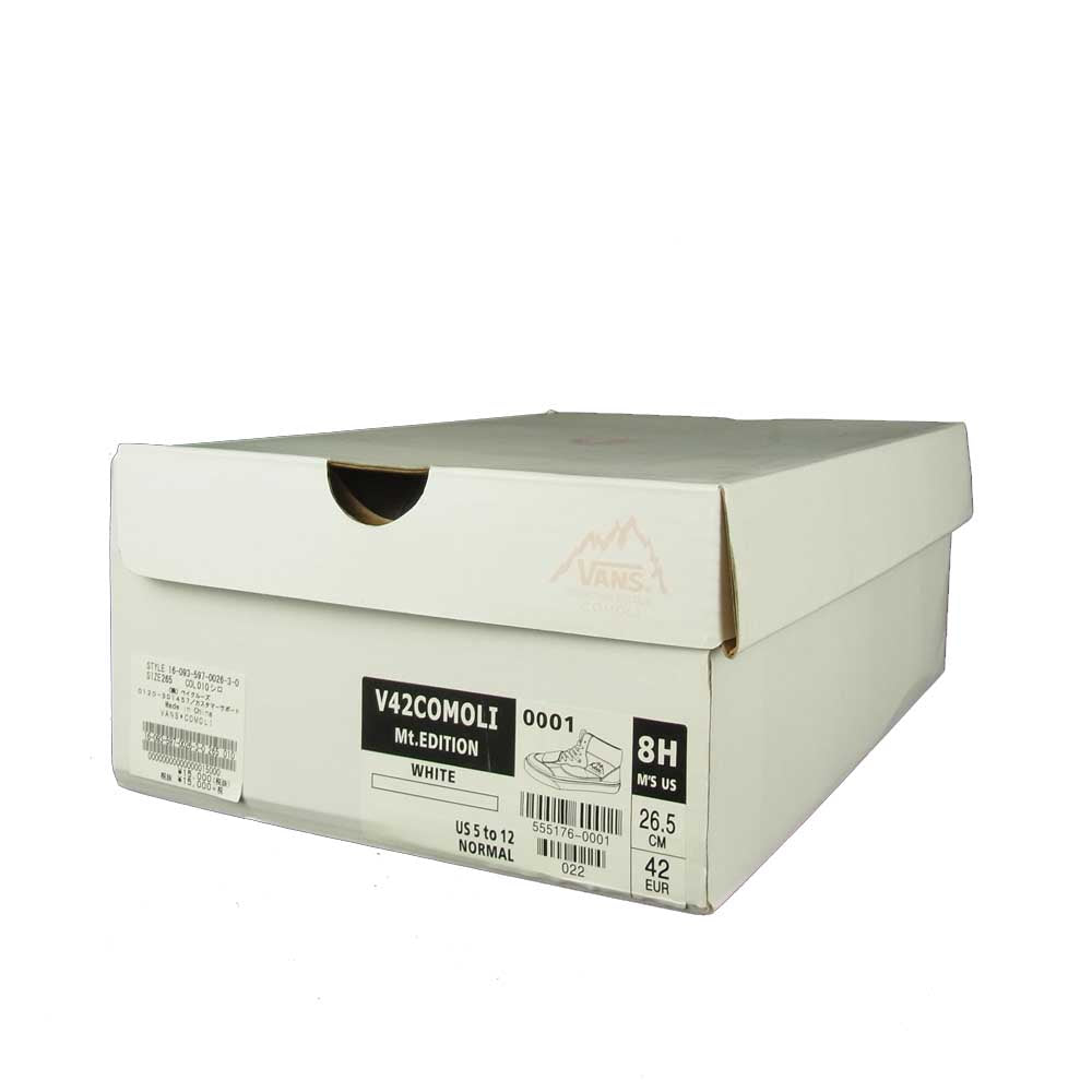 VANS バンズ COMOLI コモリ V42COMOLI MOUNTAIN EDITION スエード スニーカー ホワイト系 26.5㎝【中古】