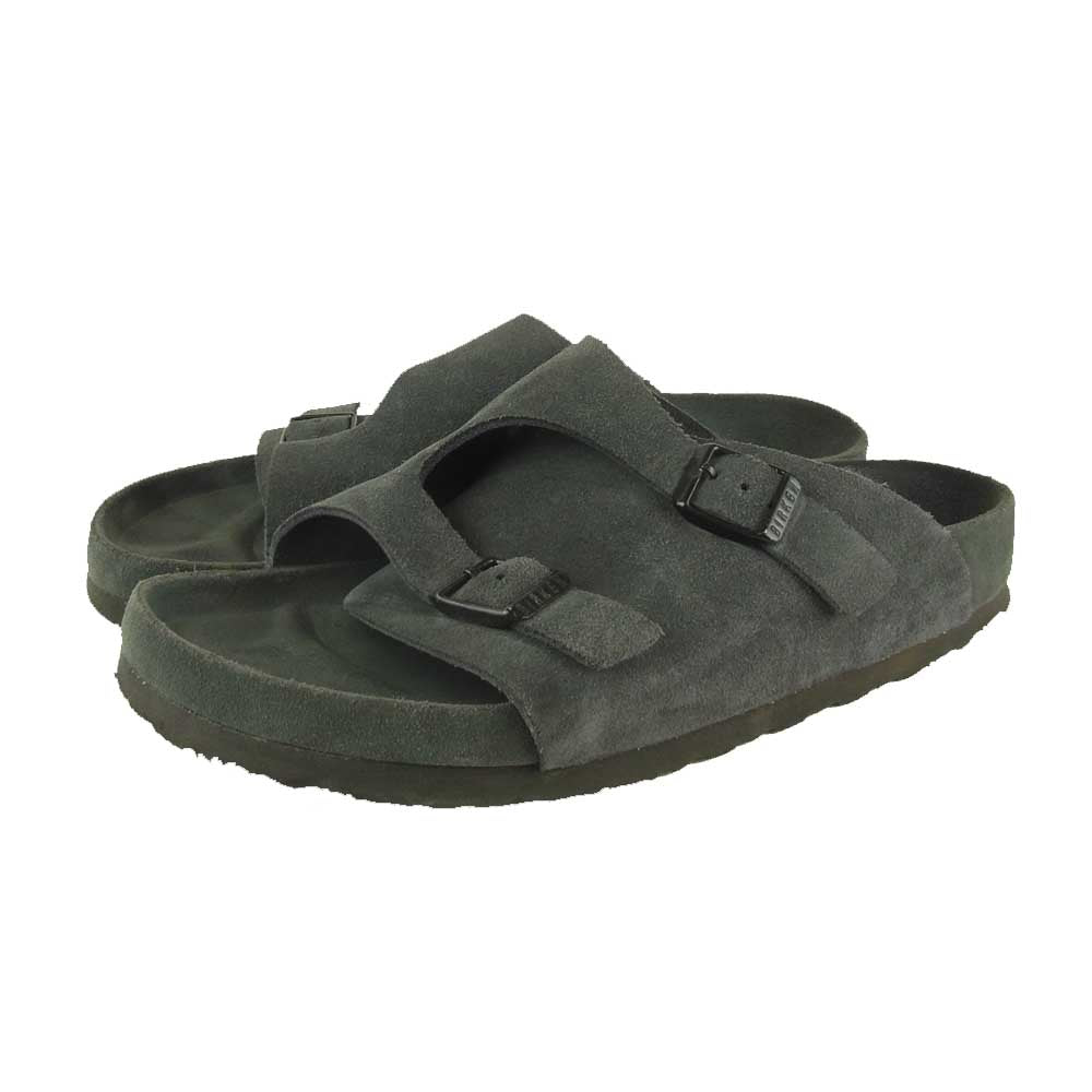 BIRKENSTOCK ビルケンシュトック BEAMS別注 ビームス Suede Zurich スエード チューリッヒ サンダル チャコール系 40【中古】