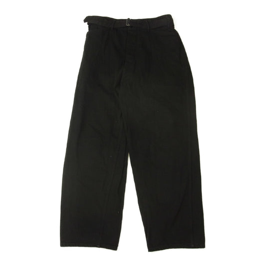 COMOLI コモリ 20SS S03-03012 デニム ベルテッド パンツ ブラック系 1【中古】