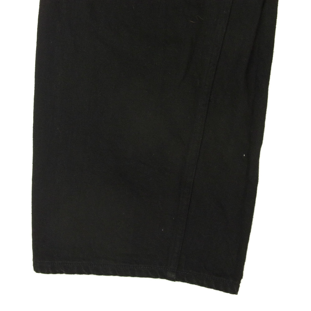 COMOLI コモリ 20SS S03-03012 デニム ベルテッド パンツ ブラック系 1 