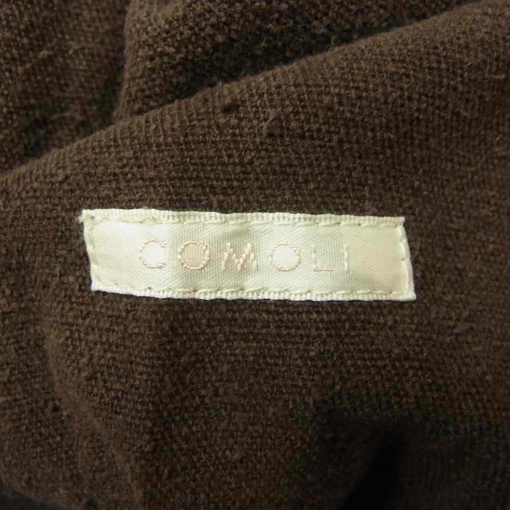 COMOLI コモリ K01-01007 シルク ネップ カバーオール ジャケット ブラウン系 2【中古】